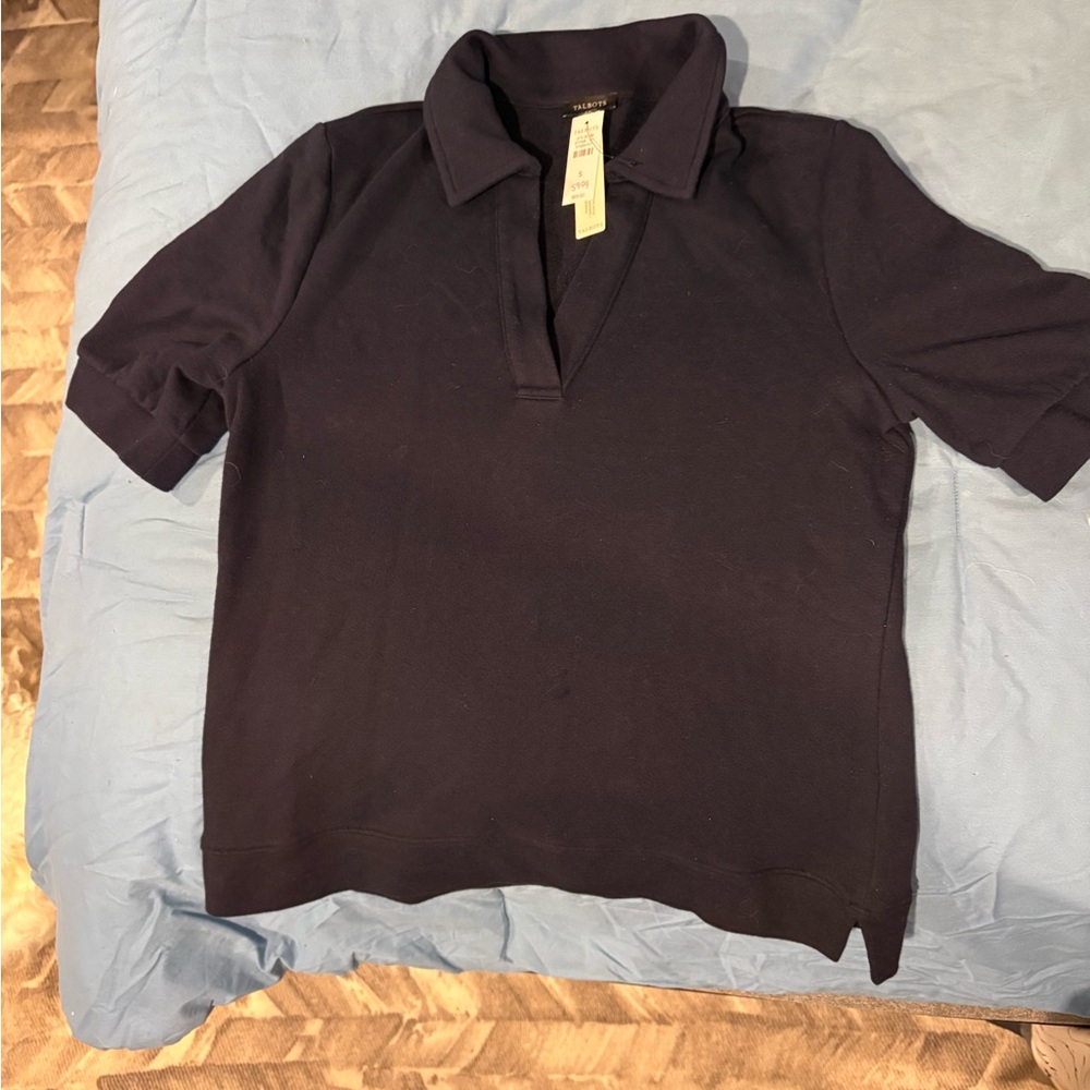 Talbots Navy Blue Polo Shirt